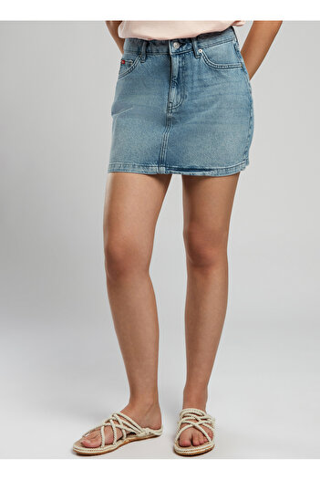 Lee Cooper Standard Waist Women's Straight Standard Skirt 252 Lcf 126001 Lily Denim