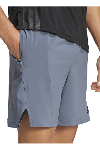 adidas JI8136 D4T SHORT Gri Lastikli Bel Regular Fit Düz Erkek Şort