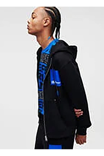 Karl Lagerfeld Jeans Kapüşon Yaka Mavi Erkek Sweatshırt 235D1803_KLJ REGULAR ZIP-UP HOODIE