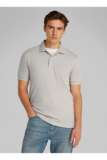 Calvin Klein Gray Men's Polo T-Shirt K10K 114484 Pbq