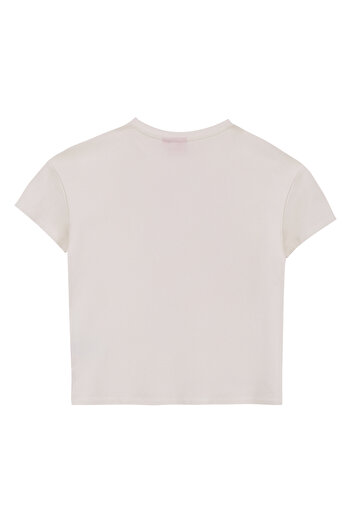 Barbie Baskılı Ekru Kız Çocuk T-Shirt BRB5SG-TST6016