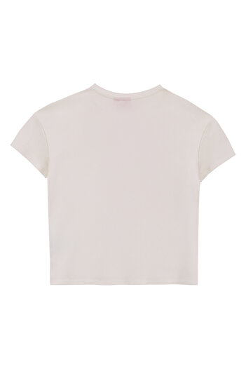 Barbie Ekru Kız Çocuk Baskılı T-Shirt BRB5SG-TST6023