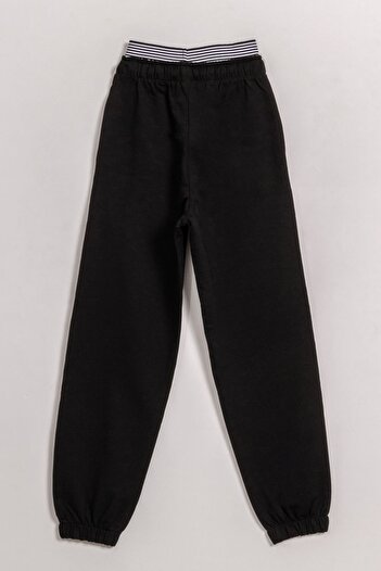 HAUSEkids 8-15 Years Old School Nation Unisex Children's Tracksuit Pants-Black