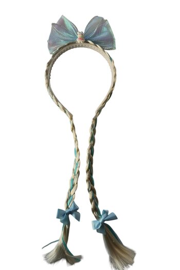 TAKIŞTIR Blue Color Rabbit Figured Hair Detailed Crown