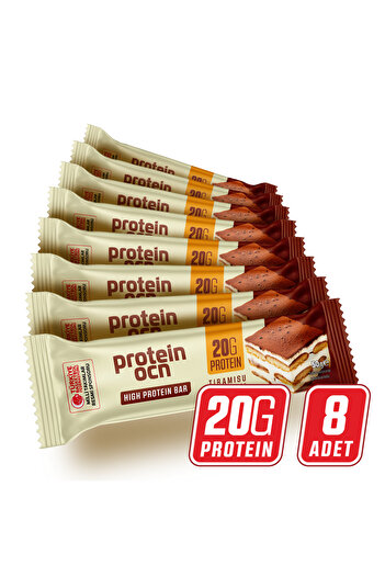 Proteinocean Protein Bar - Tiramisu Aromalı - 50g X 8 Adet