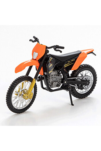 Choice Orange Die Casting Model Alloy Motorcycle Model with Base Children's Toy Scooter Model Boy's Birthda