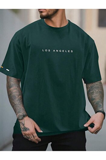 ACTIVE MODA -Printed Cotton Oversize Men's T-Shirt Oversize