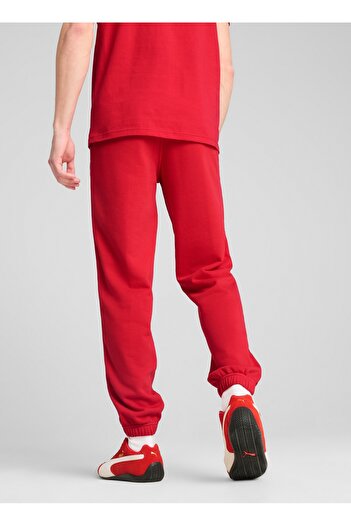 Puma 63018302 Ferrari Race Sweatpants Ro Kırmızı Lastikli Bel Regular Fit Erkek Eşofman Altı
