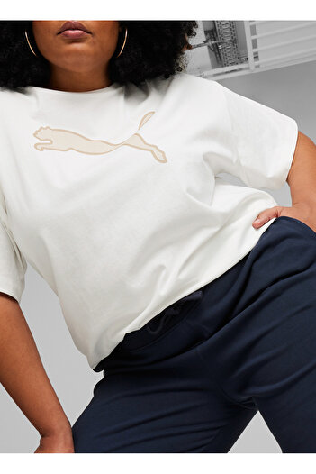 Puma 67788914 HER High-Waist Pants TR Cl Lacivert Lastikli Bel Regular Fit Kadın Eşofman Altı