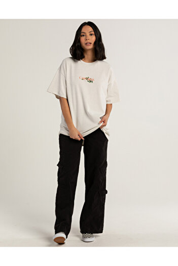 Flaubert - Wonderful California Printed Cotton Oversize T-Shirt Large Size