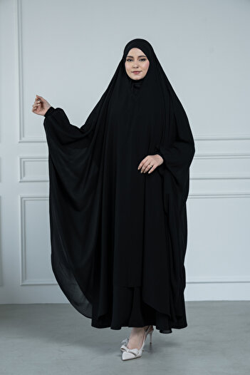 LAVİNİA Kuwaiti women's veil with elastic sleeves