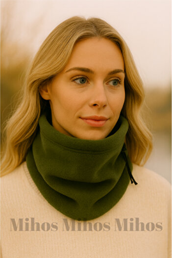 Mihos Winter Khaki Fleece Neck Collar