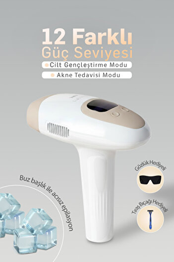 wimi Ipl Buz Lazer Epilasyon Aleti Tüy Alma Cihazı, 12 Kademeli, 999.900 Atım Otomatik Ve Manuel