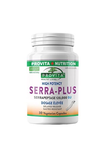 provita Serra Plus (Serrapeptase), 30 capsules, Nutrition