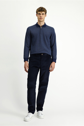 Kiğılı Regular Fit Thick Ribbed Cotton Velvet Trousers