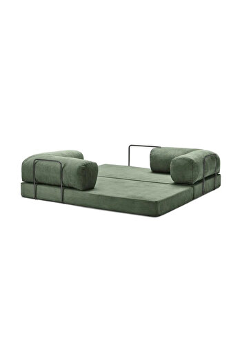 Dekoport Comfort Kanepe Yatak Olabilen Fitilli Kadife Yıkanır Silinir Aktivite Koltuğu90x180 cm 50 DNS BONDEX