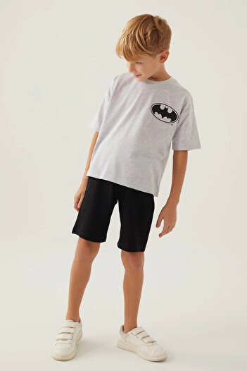 Batman Boy's bermuda set - snow melange