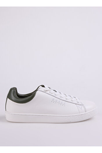 Guess White-Green Men's Leather Sneaker Fmtnolfab12