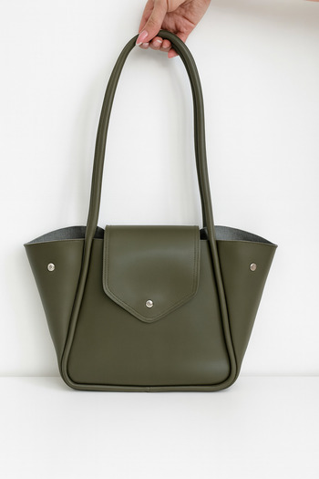 yako Nora Leather Look Shoulder Bag-For Office, School and Daily Use