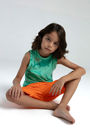 Rolypoly Boy's Brown Bermuda Set