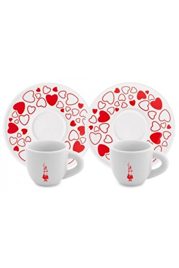Bialetti Kahve Fincan Seti 2'li Kalpli