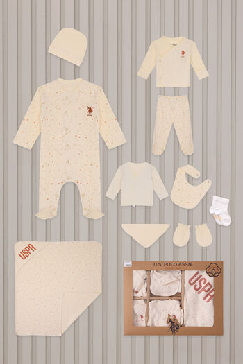 U.S. Polo Assn. Baby Girl Cream 10 Pack Hospital Release