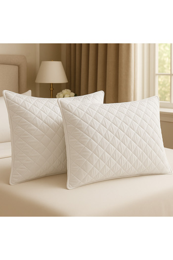 Limon Soft Quilted Zippered Pillow Cover 50X70 cm - Pillow Protective Cover