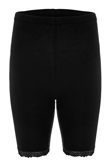 TOLIN Women's Black Lace Tights - 100% Cotton 421