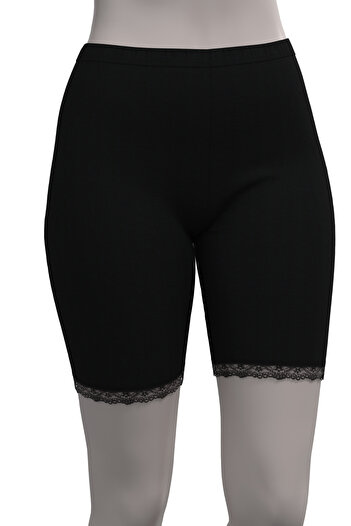 TOLIN Women's Black Lace Tights - 100% Cotton 421