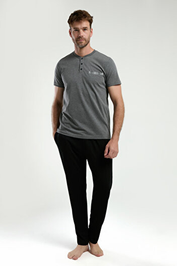 Arnetta Men's Anthracite Pajama Set
