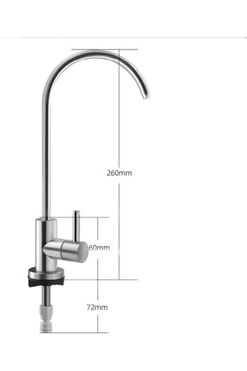 Sanlux Matte Black Kitchen Faucet, Modern Design, Filtered Water Faucet, VST3