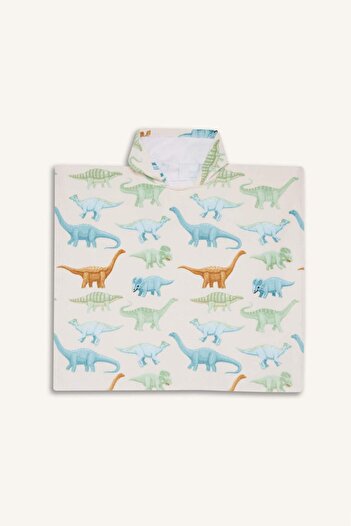 DeFacto Boy's Patterned Cotton Poncho Towel E3925A825Sm