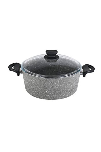 LAVONNI 22 cm Granite Deep Pot Gray