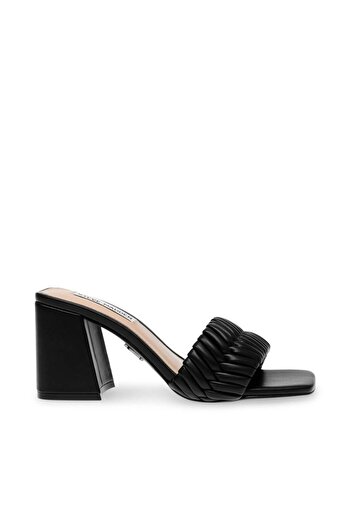 Steve Madden Womens Bankroll Black Heels