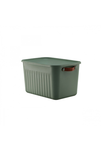 HOMİNG Multi-Purpose Soft Green Organizer Box with Lid 15 Lt