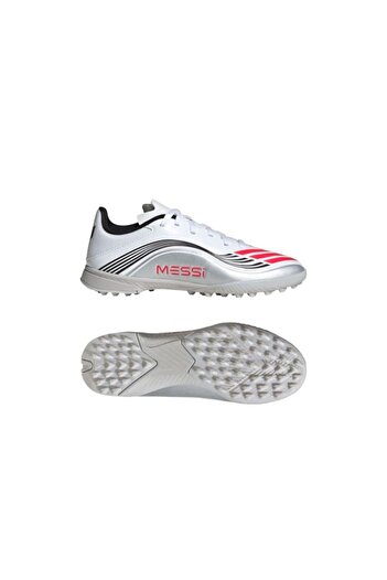 adidas F50 Messi League Firm-Multi Ground Дитячі білі бутси для гри на трав'яному полі