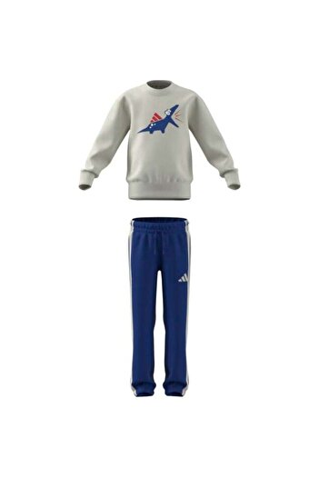 adidas Seasonal Essentials Adiraptor Fleece Jogger Tracksuit Set Small Child
