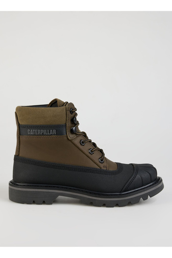 Caterpillar Ανδρικές πράσινες δερμάτινες μπότες Colorado Galosh Wp με κορδόνια 013M101207