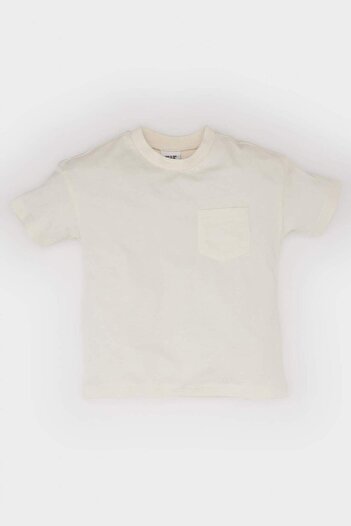 DeFacto Baby Boy Crew Neck Basic Plain Short Sleeve T-Shirt B7005A525Sm