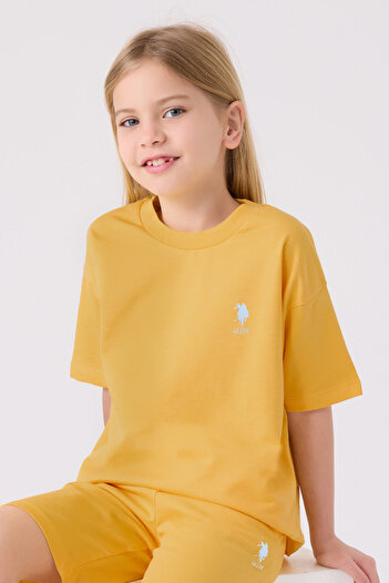 U.S. Polo Assn. Girl's Yellow Bermuda Suit