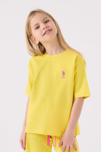 U.S. Polo Assn. Girl's Yellow Bermuda Suit