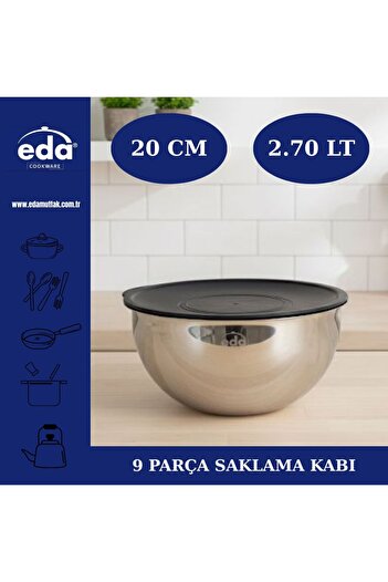 Eda 9 PARÇA RENDELİ  SAKLAMA ÇIRPMA KABI