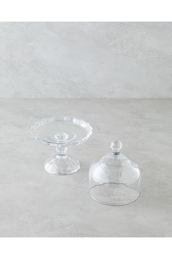 English Home Miny Glass Standing Presentation Holder Transparent
