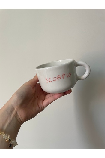 Nouis Handmade Scorpio Zodiac Ceramic Mug