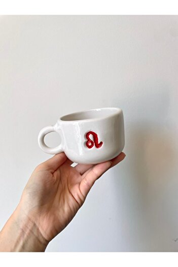 Nouis Handmade Leo Zodiac Ceramic Mug