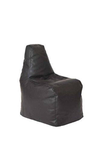 Pufrelax Fotoliu tip Scaun Sunlounger Junior, Material Piele Ecologica - Negru