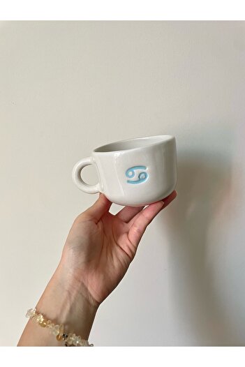 Nouis Handmade Cancer Zodiac Ceramic Mug