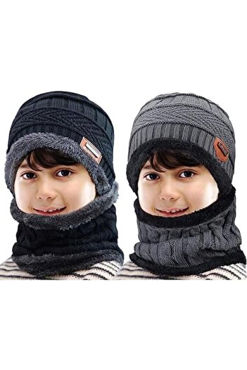 Aputue Winter Hats for Men, 2 Piece Men Women Winter Hats Warmer Set, winter Beanie Hat Scarf Cap Se