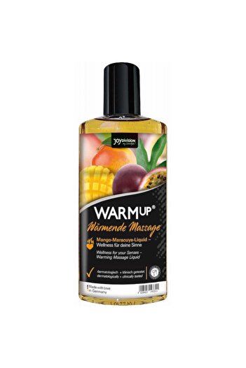 Joy Division WarmUp Massage Oil with Heating Effect and Mango Aroma, 150 ml