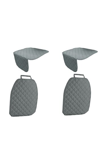 Metru Patrat Set 4 universal car seat covers, quilted, washable, waterproof, grey